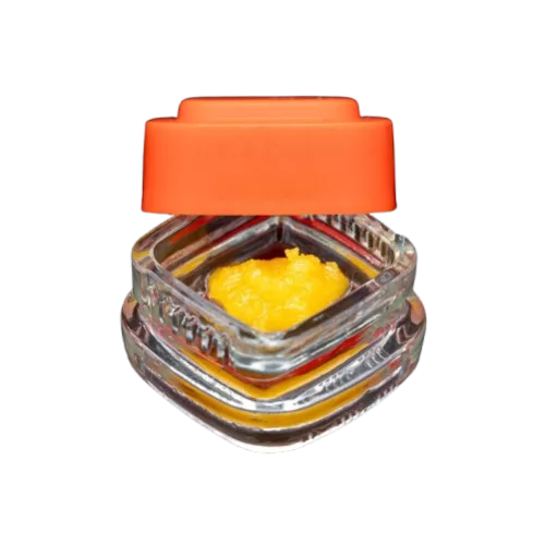 Cannabis product with orange lid