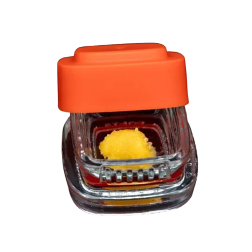 Cannabis product with orange lid